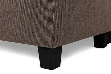 Crazy 7-seters Høyrevendt U-formet XX-Large Hjørnesofa med Divan i Stoff - Brun - Møbler - Sofaer - Hjørnesofaer - Hjørnesofa med divan