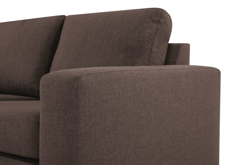 Crazy 7-seters Høyrevendt U-formet XX-Large Hjørnesofa med Divan i Stoff - Brun - Møbler - Sofaer - Hjørnesofaer - Hjørnesofa med divan