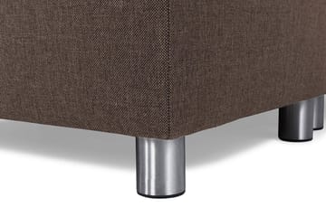 Crazy 7-seters Høyrevendt U-formet XX-Large Hjørnesofa med Divan i Stoff - Brun - Møbler - Sofaer - Hjørnesofaer - Hjørnesofa med divan