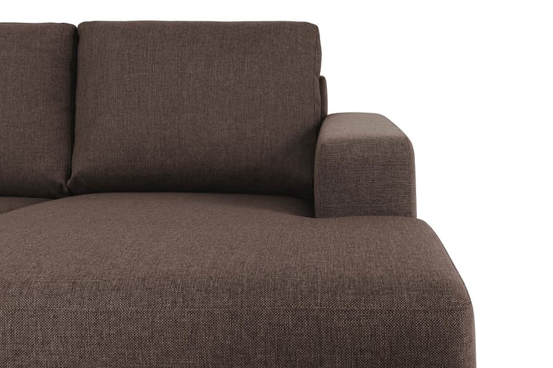 Crazy 7-seters Høyrevendt U-formet XX-Large Hjørnesofa med Divan i Stoff - Brun - Møbler - Sofaer - Hjørnesofaer - Hjørnesofa med divan