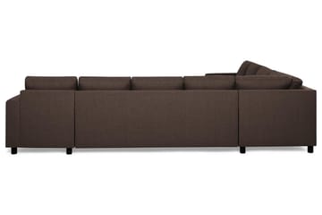 Crazy 7-seters Høyrevendt U-formet XX-Large Hjørnesofa med Divan i Stoff - Brun - Møbler - Sofaer - Hjørnesofaer - Hjørnesofa med divan