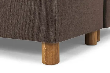 Crazy 7-seters Høyrevendt U-formet XX-Large Hjørnesofa med Divan i Stoff - Brun - Møbler - Sofaer - Hjørnesofaer - Hjørnesofa med divan