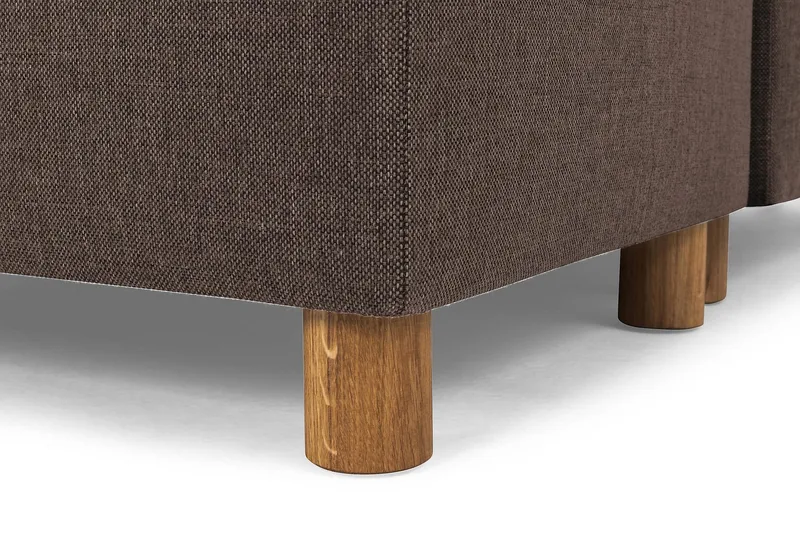 Crazy 7-seters Høyrevendt U-formet XX-Large Hjørnesofa med Divan i Stoff - Brun - Møbler - Sofaer - Hjørnesofaer - Hjørnesofa med divan