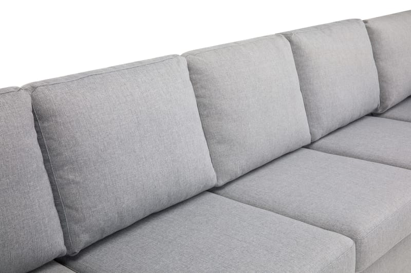 Crazy 7-seters Høyrevendt U-formet XX-Large Hjørnesofa med Divan i Stoff - Grå - Møbler - Sofaer - Hjørnesofaer - Hjørnesofa med divan