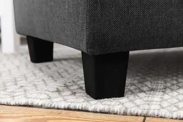 Crazy 7-seters Høyrevendt U-formet XX-Large Hjørnesofa med Divan i Stoff - Mørk grå - Møbler - Sofaer - Hjørnesofaer - Hjørnesofa med divan