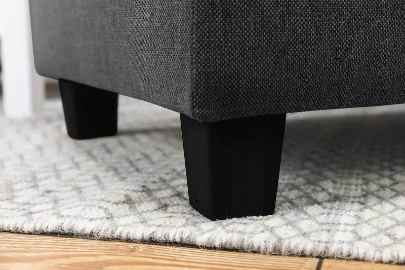 Crazy 7-seters Høyrevendt U-formet XX-Large Hjørnesofa med Divan i Stoff - Mørk grå - Møbler - Sofaer - Hjørnesofaer - Hjørnesofa med divan