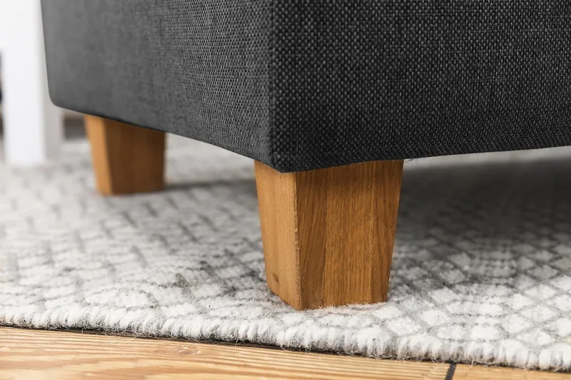 Crazy 7-seters Høyrevendt U-formet XX-Large Hjørnesofa med Divan i Stoff - Mørk grå - Møbler - Sofaer - Hjørnesofaer - Hjørnesofa med divan