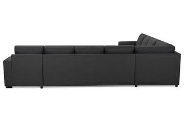 Crazy 7-seters Høyrevendt U-formet XX-Large Hjørnesofa med Divan i Stoff - Mørk grå - Møbler - Sofaer - Hjørnesofaer - Hjørnesofa med divan