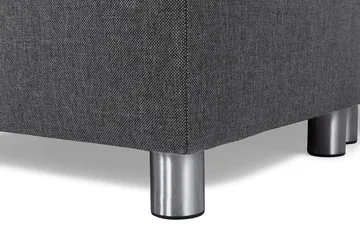 Crazy 7-seters Høyrevendt U-formet XX-Large Hjørnesofa med Divan i Stoff - Mørk grå - Møbler - Sofaer - Hjørnesofaer - Hjørnesofa med divan