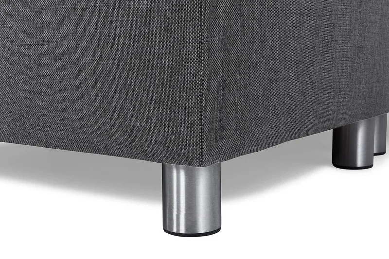 Crazy 7-seters Høyrevendt U-formet XX-Large Hjørnesofa med Divan i Stoff - Mørk grå - Møbler - Sofaer - Hjørnesofaer - Hjørnesofa med divan