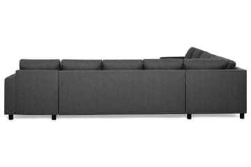 Crazy 7-seters Høyrevendt U-formet XX-Large Hjørnesofa med Divan i Stoff - Mørk grå - Møbler - Sofaer - Hjørnesofaer - Hjørnesofa med divan