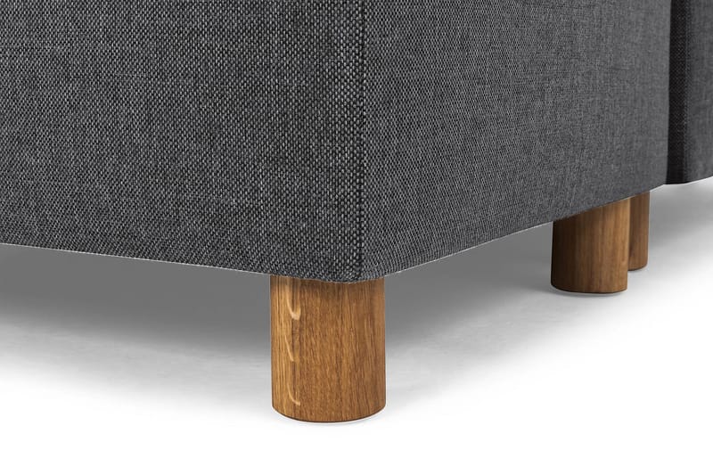 Crazy 7-seters Høyrevendt U-formet XX-Large Hjørnesofa med Divan i Stoff - Mørk grå - Møbler - Sofaer - Hjørnesofaer - Hjørnesofa med divan