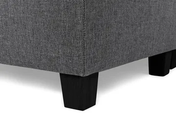 Crazy 7-seters Høyrevendt U-formet XX-Large Hjørnesofa med Divan i Stoff - Mørk grå - Møbler - Sofaer - Hjørnesofaer - Hjørnesofa med divan