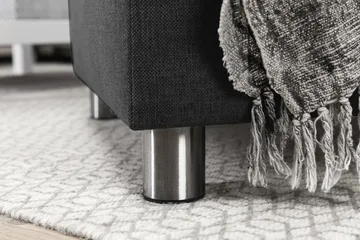 Crazy 7-seters Høyrevendt U-formet XX-Large Hjørnesofa med Divan i Stoff - Mørk grå - Møbler - Sofaer - Hjørnesofaer - Hjørnesofa med divan