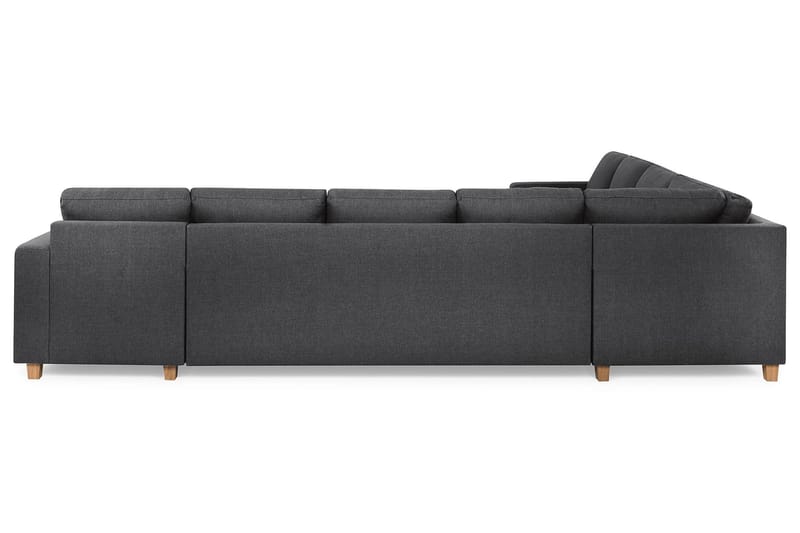 Crazy 7-seters Høyrevendt U-formet XX-Large Hjørnesofa med Divan i Stoff - Mørk grå - Møbler - Sofaer - Hjørnesofaer - Hjørnesofa med divan