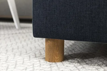 Crazy 7-seters Høyrevendt U-formet XX-Large Hjørnesofa med Divan i Stoff - Mørkeblå - Møbler - Sofaer - Hjørnesofaer - Hjørnesofa med divan