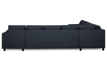 Crazy 7-seters Høyrevendt U-formet XX-Large Hjørnesofa med Divan i Stoff - Mørkeblå - Møbler - Sofaer - Hjørnesofaer - Hjørnesofa med divan