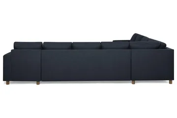 Crazy 7-seters Høyrevendt U-formet XX-Large Hjørnesofa med Divan i Stoff - Mørkeblå - Møbler - Sofaer - Hjørnesofaer - Hjørnesofa med divan