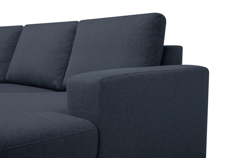 Crazy 7-seters Høyrevendt U-formet XX-Large Hjørnesofa med Divan i Stoff - Mørkeblå - Møbler - Sofaer - Hjørnesofaer - Hjørnesofa med divan