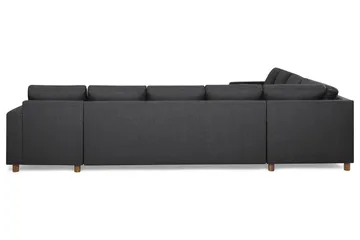 Crazy 7-seters Høyrevendt U-formet XX-Large Hjørnesofa med Divan i Stoff - Mørkegrå - Møbler - Sofaer - Hjørnesofaer - Hjørnesofa med divan