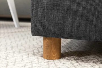 Crazy 7-seters Høyrevendt U-formet XX-Large Hjørnesofa med Divan i Stoff - Mørkegrå - Møbler - Sofaer - Hjørnesofaer - Hjørnesofa med divan