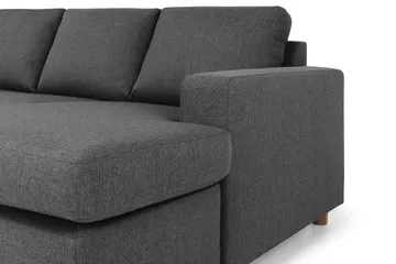 Crazy 7-seters Høyrevendt U-formet XX-Large Hjørnesofa med Divan i Stoff - Mørkegrå - Møbler - Sofaer - Hjørnesofaer - Hjørnesofa med divan