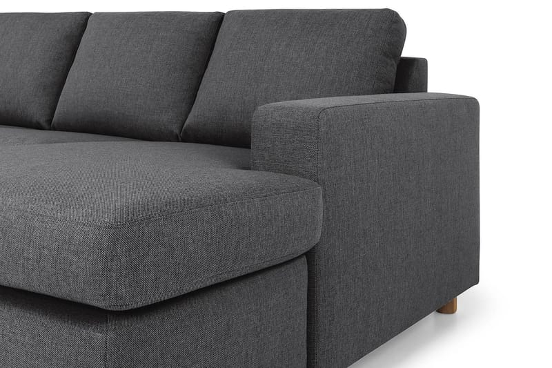 Crazy 7-seters Høyrevendt U-formet XX-Large Hjørnesofa med Divan i Stoff - Mørkegrå - Møbler - Sofaer - Hjørnesofaer - Hjørnesofa med divan