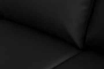 Crazy 7-seters Vendbar L-formet XX-Large Hjørnesofa i Kunstlær - Svart - Møbler - Sofaer - Skinnsofaer