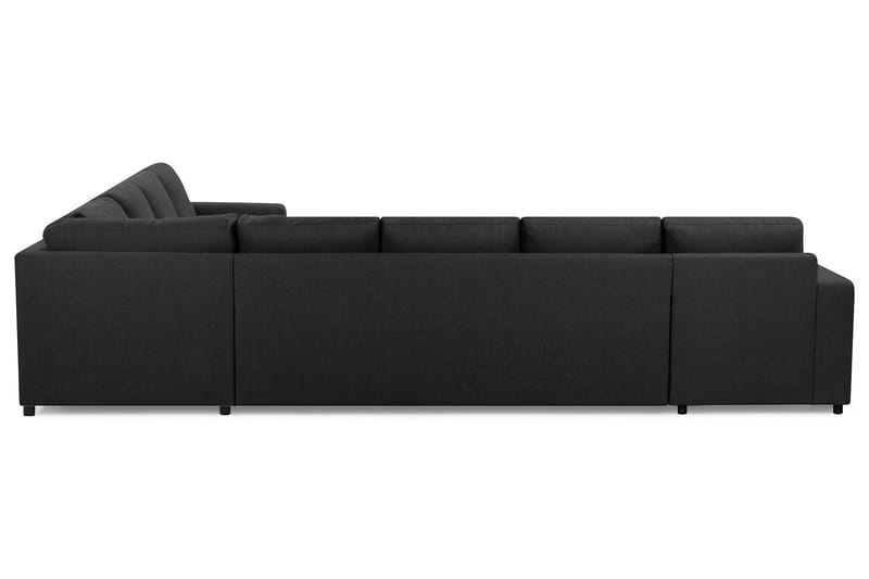 Crazy 7-seters Vendbar L-formet XX-Large Hjørnesofa i Stoff - Antrasitt - Møbler - Sofaer - Hjørnesofaer