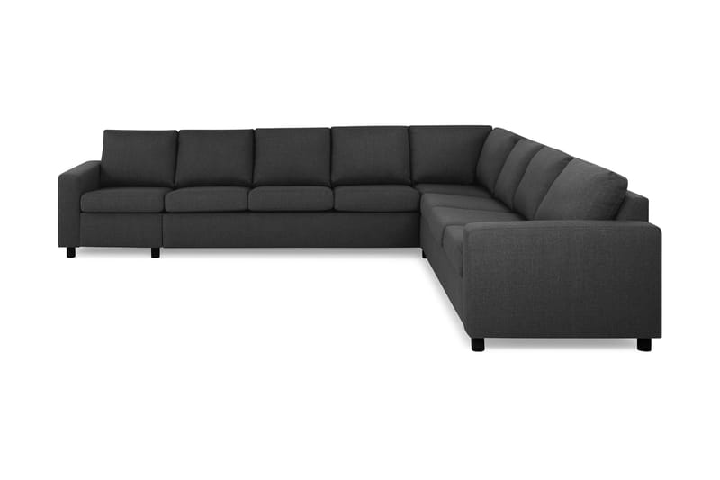 Crazy 7-seters Vendbar L-formet XX-Large Hjørnesofa i Stoff - Antrasitt - Møbler - Sofaer - Hjørnesofaer