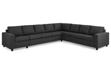 Crazy 7-seters Vendbar L-formet XX-Large Hjørnesofa i Stoff - Antrasitt - Møbler - Sofaer - Hjørnesofaer