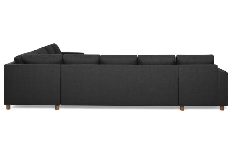 Crazy 7-seters Vendbar L-formet XX-Large Hjørnesofa i Stoff - Antrasitt - Møbler - Sofaer - Hjørnesofaer