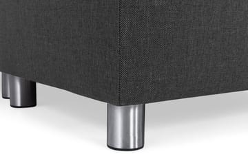 Crazy 7-seters Vendbar L-formet XX-Large Hjørnesofa i Stoff - Antrasitt - Møbler - Sofaer - Hjørnesofaer