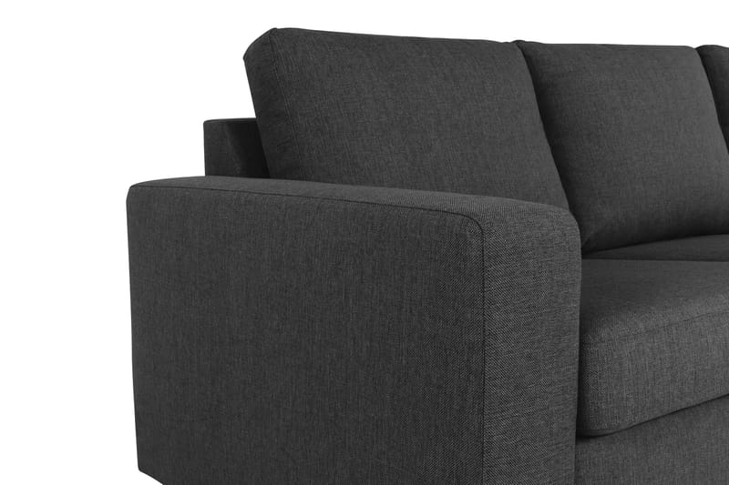 Crazy 7-seters Vendbar L-formet XX-Large Hjørnesofa i Stoff - Antrasitt - Møbler - Sofaer - Hjørnesofaer