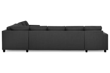 Crazy 7-seters Vendbar L-formet XX-Large Hjørnesofa i Stoff - Antrasitt - Møbler - Sofaer - Hjørnesofaer