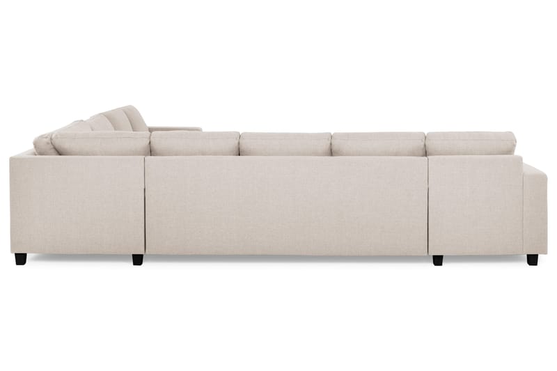 Crazy 7-seters Vendbar L-formet XX-Large Hjørnesofa i Stoff - Beige - Møbler - Sofaer - Hjørnesofaer