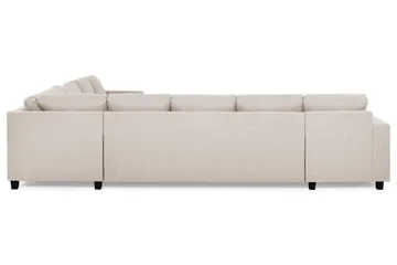 Crazy 7-seters Vendbar L-formet XX-Large Hjørnesofa i Stoff - Beige - Møbler - Sofaer - Hjørnesofaer