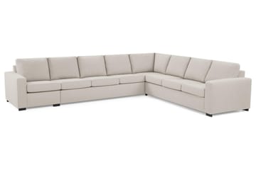 Crazy 7-seters Vendbar L-formet XX-Large Hjørnesofa i Stoff - Beige - Møbler - Sofaer - Hjørnesofaer