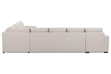 Crazy 7-seters Vendbar L-formet XX-Large Hjørnesofa i Stoff - Beige - Møbler - Sofaer - Hjørnesofaer