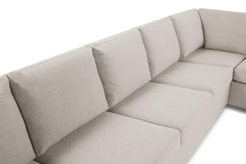 Crazy 7-seters Vendbar L-formet XX-Large Hjørnesofa i Stoff - Beige - Møbler - Sofaer - Hjørnesofaer