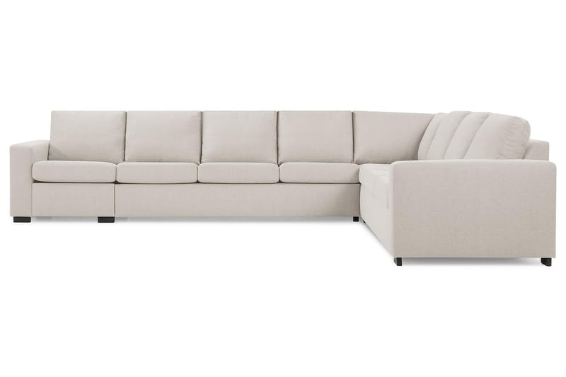 Crazy 7-seters Vendbar L-formet XX-Large Hjørnesofa i Stoff - Beige - Møbler - Sofaer - Hjørnesofaer