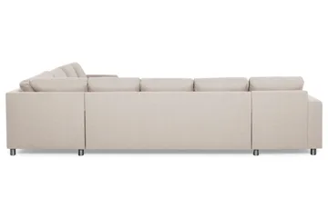 Crazy 7-seters Vendbar L-formet XX-Large Hjørnesofa i Stoff - Beige - Møbler - Sofaer - Hjørnesofaer