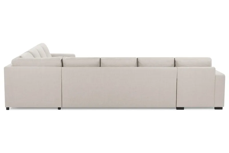 Crazy 7-seters Vendbar L-formet XX-Large Hjørnesofa i Stoff - Beige - Møbler - Sofaer - Hjørnesofaer
