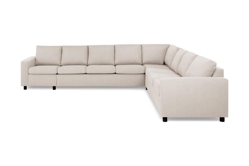 Crazy 7-seters Vendbar L-formet XX-Large Hjørnesofa i Stoff - Beige - Møbler - Sofaer - Hjørnesofaer