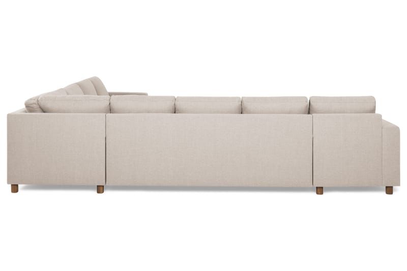 Crazy 7-seters Vendbar L-formet XX-Large Hjørnesofa i Stoff - Beige - Møbler - Sofaer - Hjørnesofaer