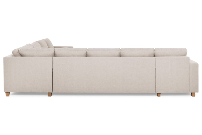 Crazy 7-seters Vendbar L-formet XX-Large Hjørnesofa i Stoff - Beige - Møbler - Sofaer - Hjørnesofaer