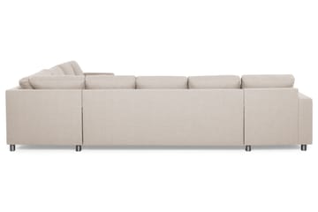 Crazy 7-seters Vendbar L-formet XX-Large Hjørnesofa i Stoff - Beige - Møbler - Sofaer - Hjørnesofaer