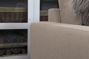 Crazy 7-seters Vendbar L-formet XX-Large Hjørnesofa i Stoff - Beige - Møbler - Sofaer - Hjørnesofaer