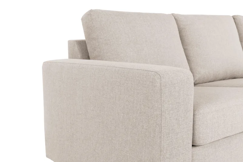 Crazy 7-seters Vendbar L-formet XX-Large Hjørnesofa i Stoff - Beige - Møbler - Sofaer - Hjørnesofaer
