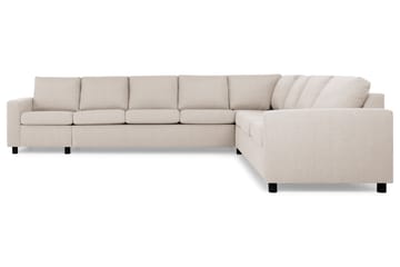 Crazy 7-seters Vendbar L-formet XX-Large Hjørnesofa i Stoff - Beige - Møbler - Sofaer - Hjørnesofaer